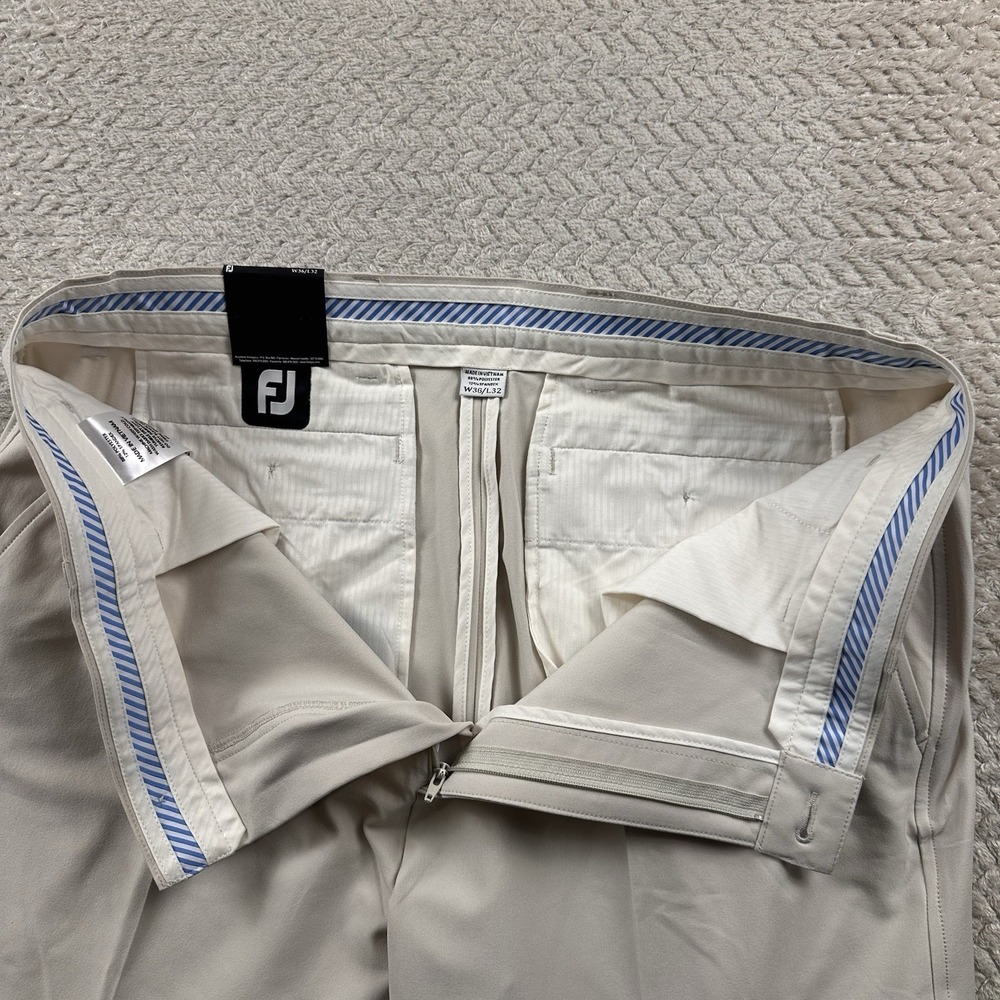 NWT FootJoy Golf Pants Mens 36x32 Performance Business Luxury Office Stone - Picture 9 of 16